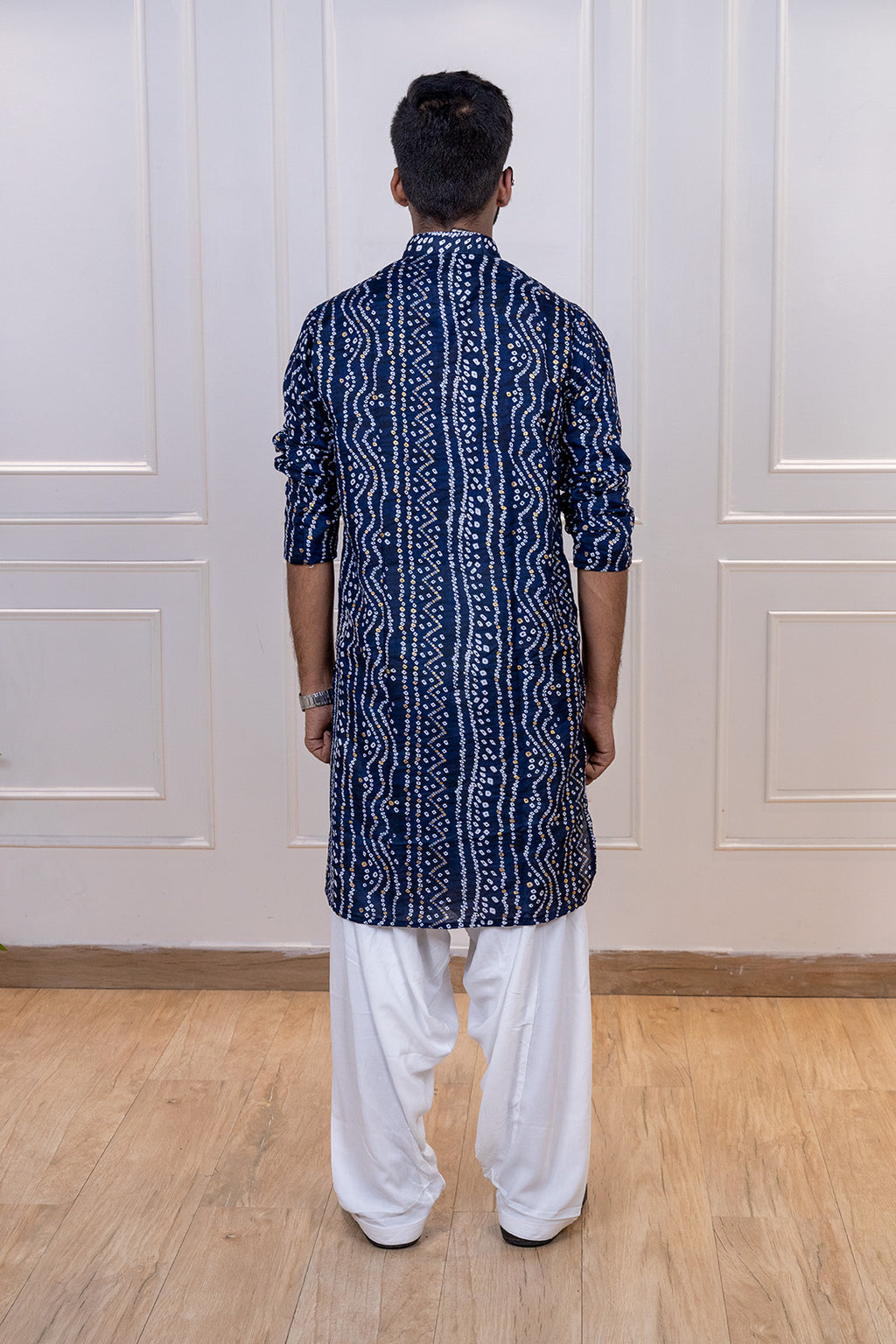Royal Blue Bandhej Set