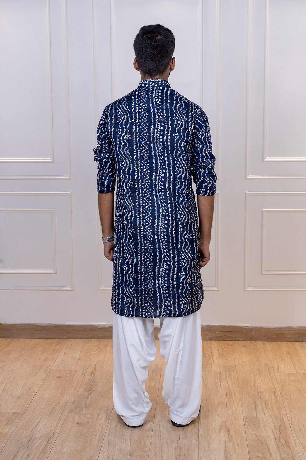 Royal Blue Bandhej Set