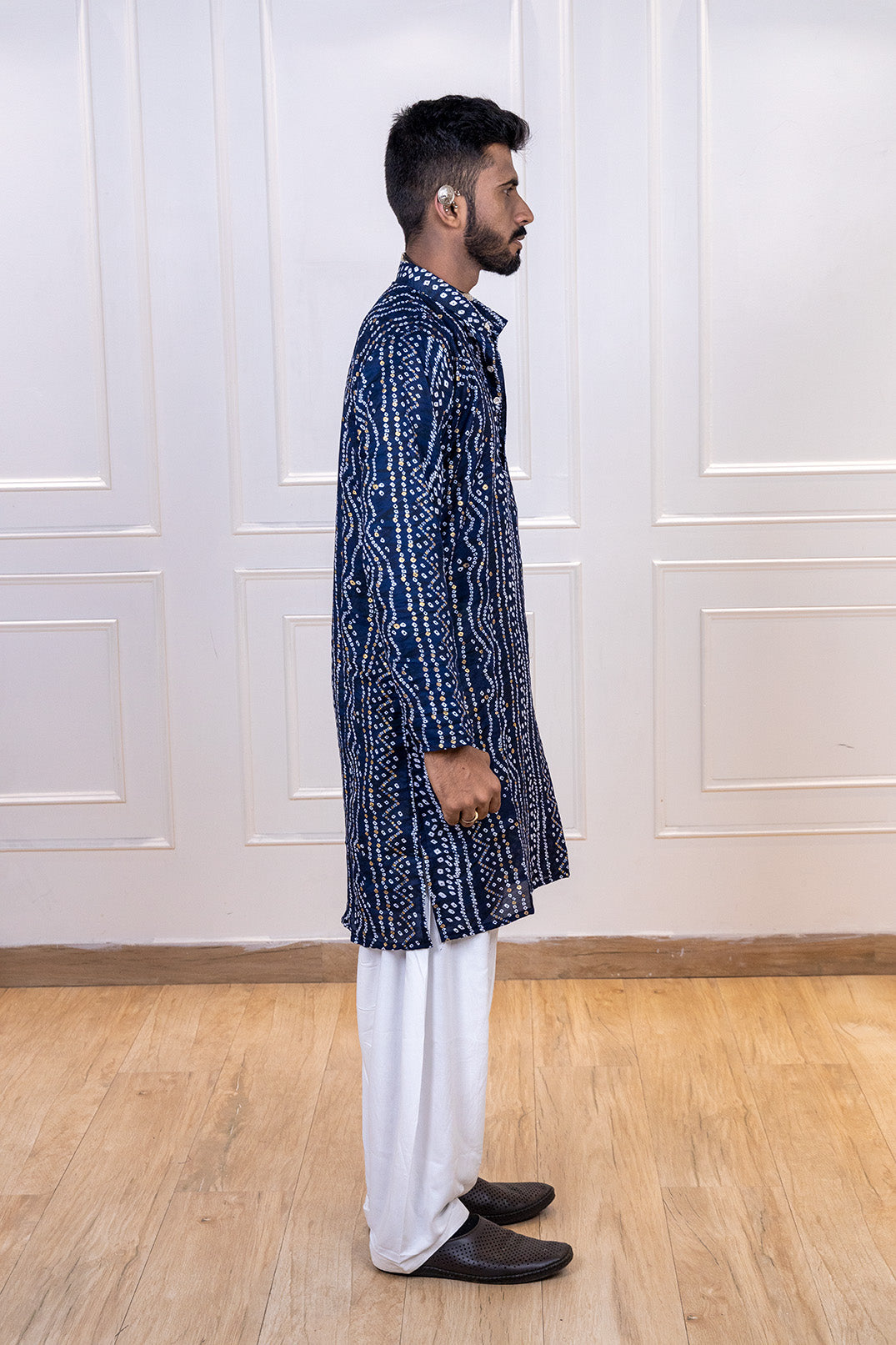 Royal Blue Bandhej Set