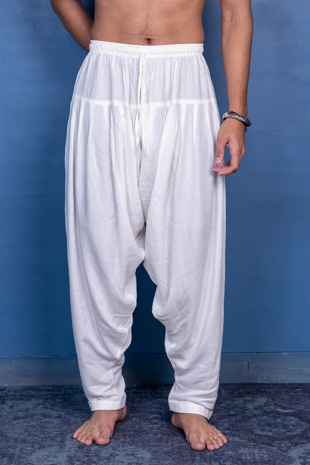 men's cotton drawstring patiala salwar